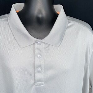 Duluth Trading Polo Shirt Mens 2XL Gray 40 Grit Performance Golf Standard Fit